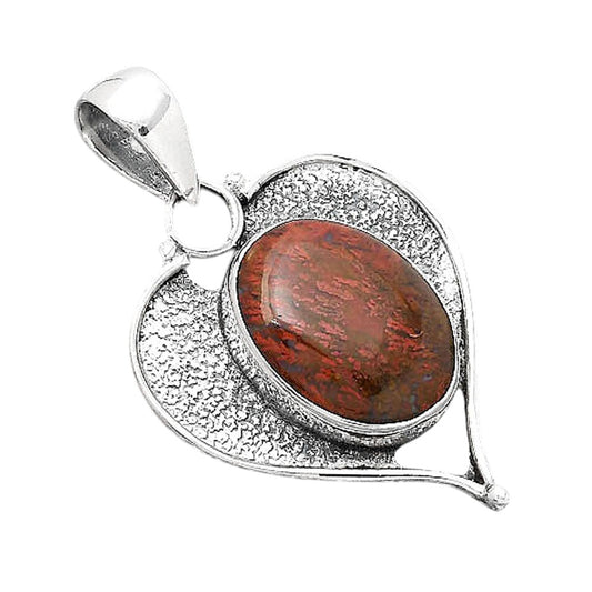 Natural Red Moss Agate Pendant P-1503 SDP155022