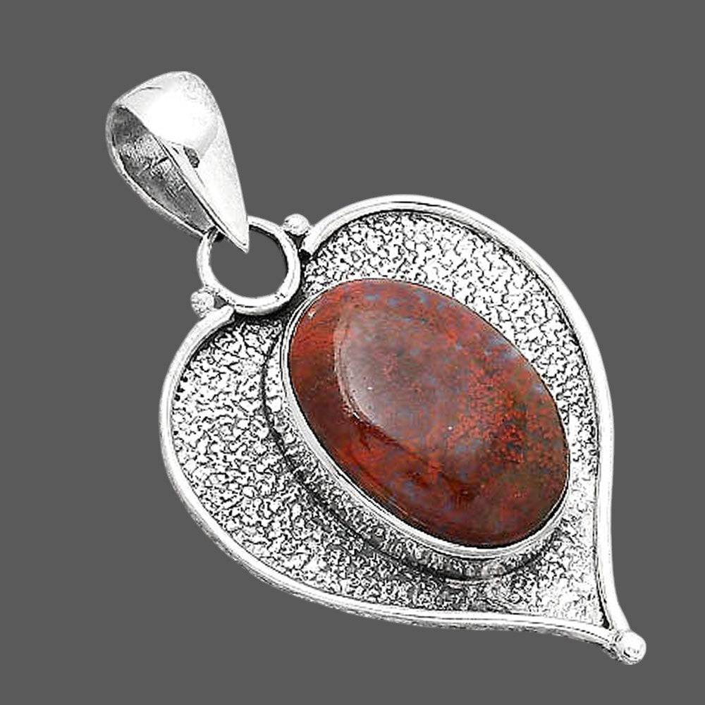 Natural Red Moss Agate Pendant P-1503 SDP155026
