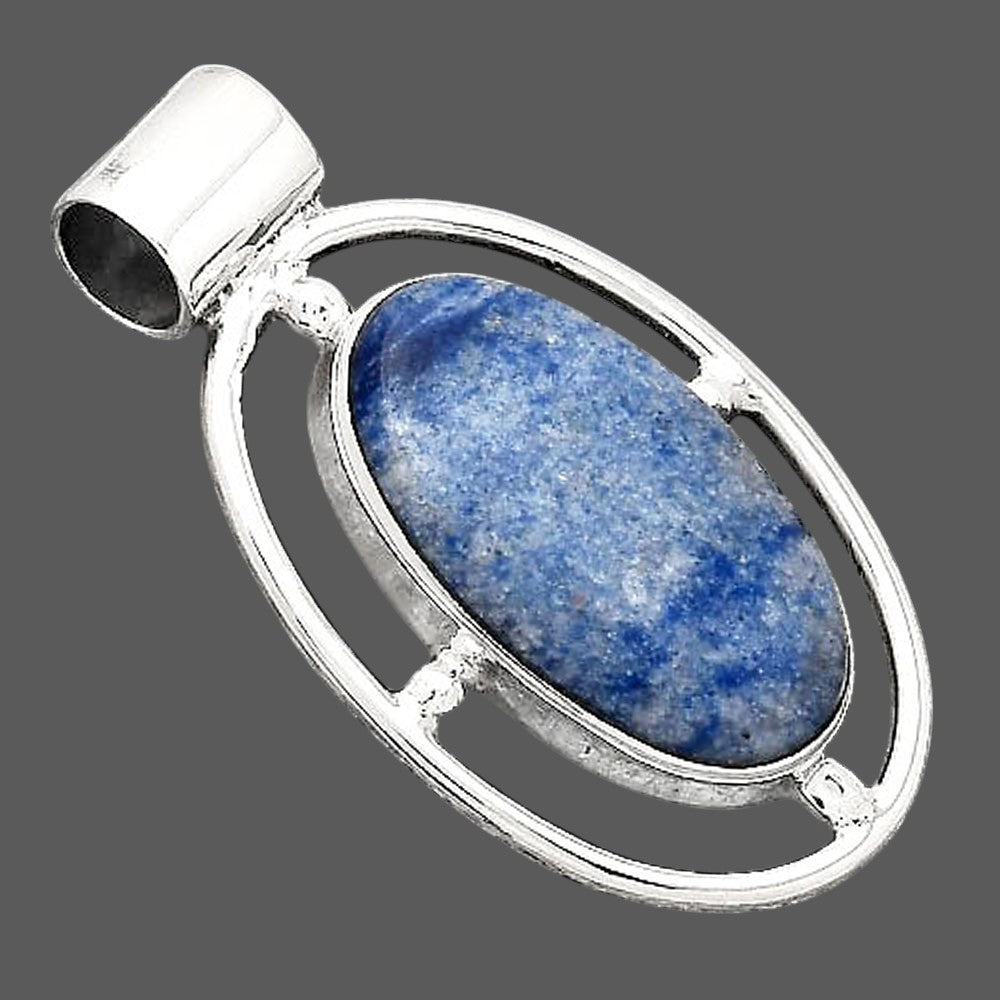 Natural Dumortierite Quartz Pendant P-1488 SDP155056
