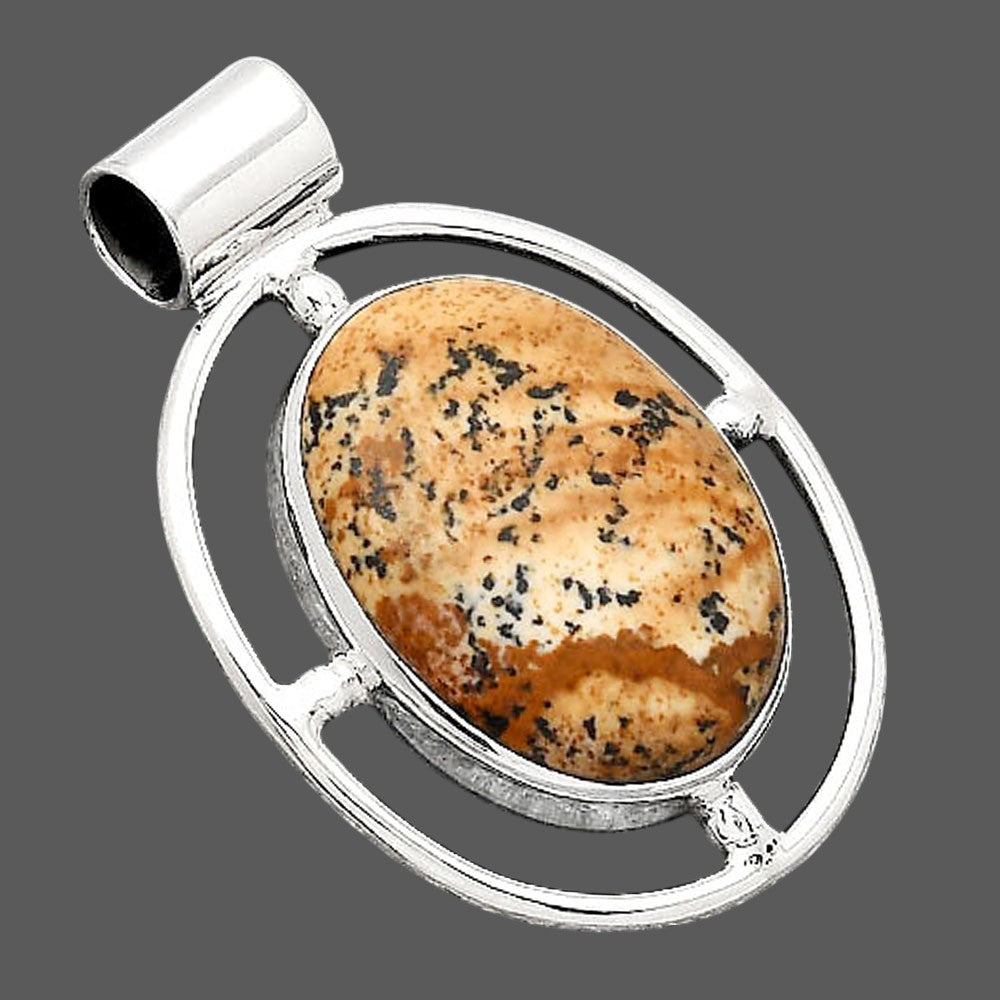Natural Picture Jasper Pendant P-1488 SDP155066