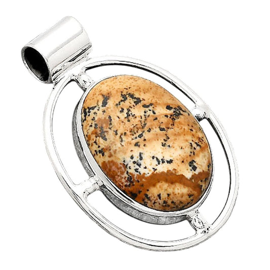 Natural Picture Jasper Pendant P-1488 SDP155066