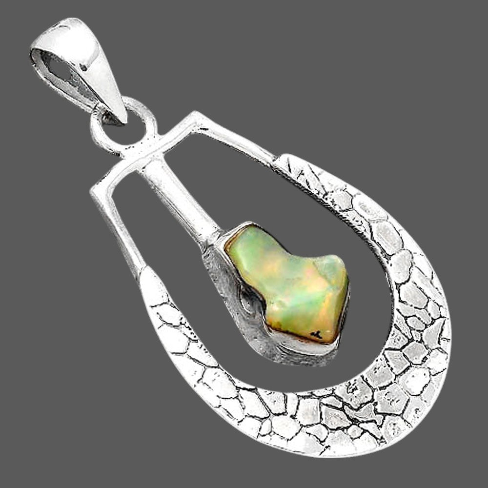 Natural Ethiopian Opal Rough Pendant P-1343 SDP155098
