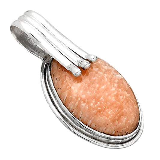 Natural Orange Scolecite - India Pendant P-1664 SDP155104