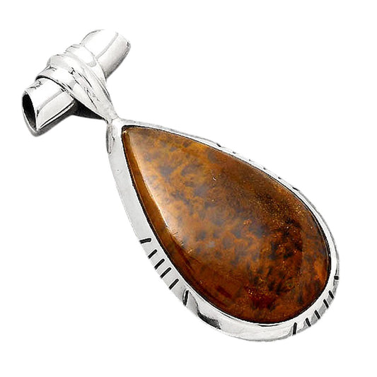 Natural Red Moss Agate Pendant P-1667 SDP155107