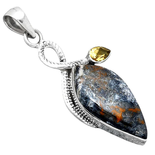 Indian Blanket Jasper and Citrine Pendant P-1111 SDP155141