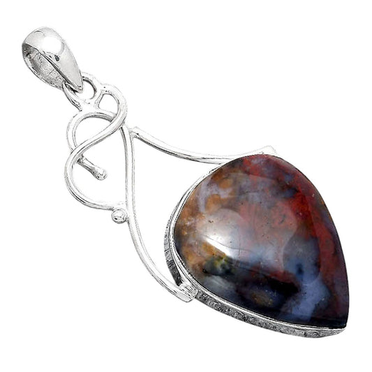 Natural Red Brecciated Jasper Pendant P-1036 SDP155166