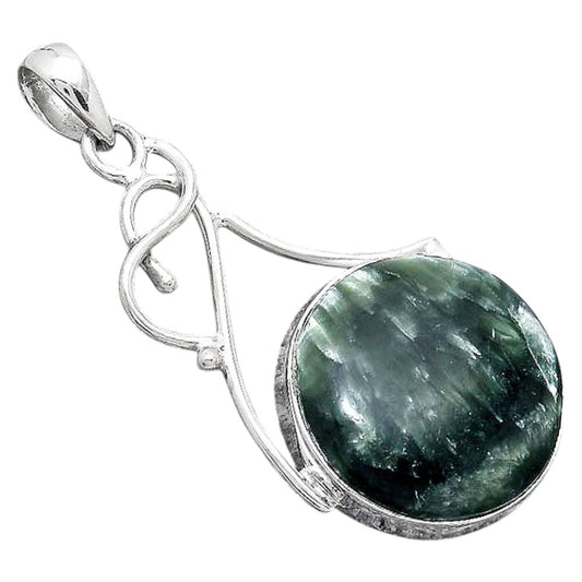 Natural Russian Seraphinite Pendant P-1036 SDP155172