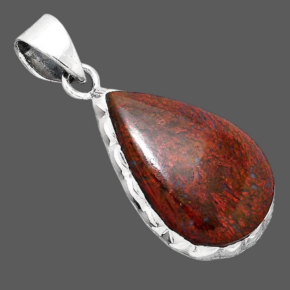 Natural Red Moss Agate Pendant P-1110 SDP155181