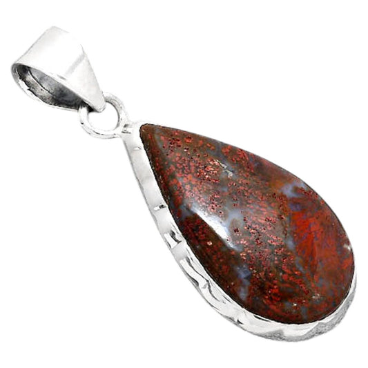 Natural Red Moss Agate Pendant P-1110 SDP155183