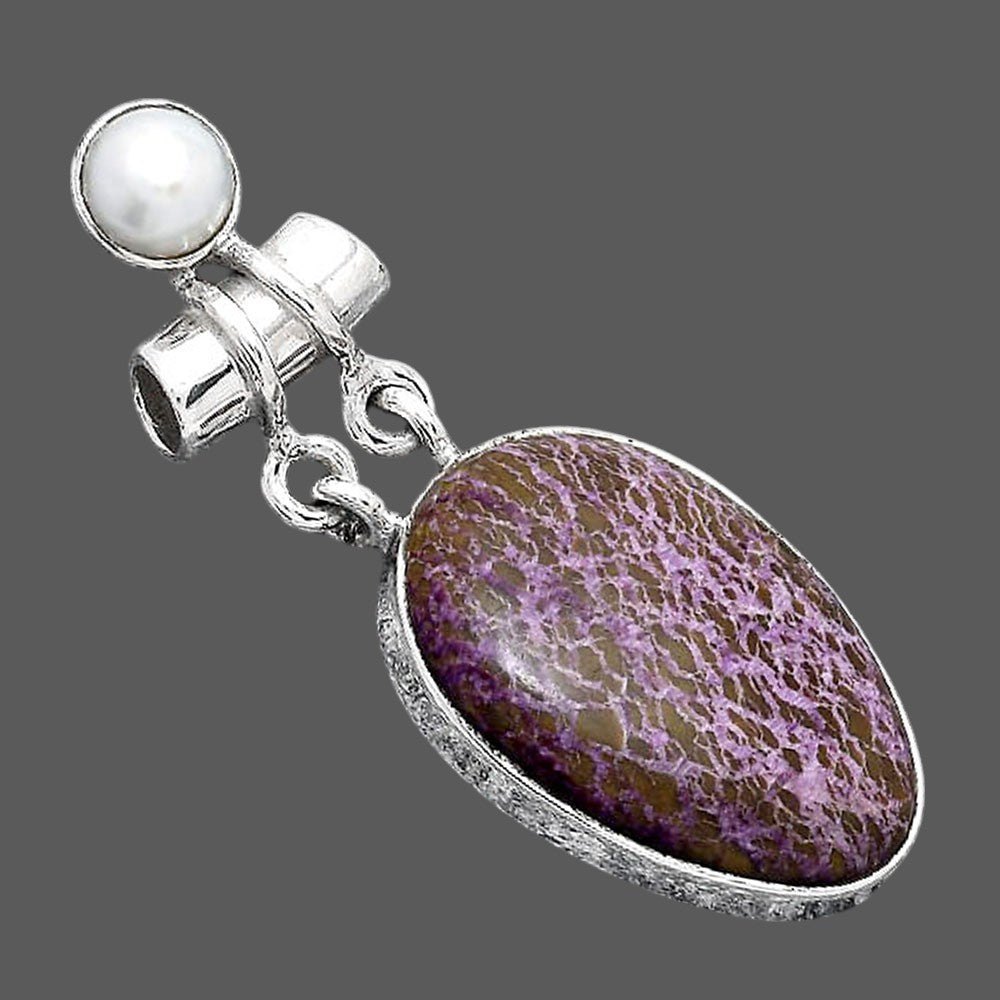 Purpurite - South Africa and Pearl Pendant P-1276 SDP155200