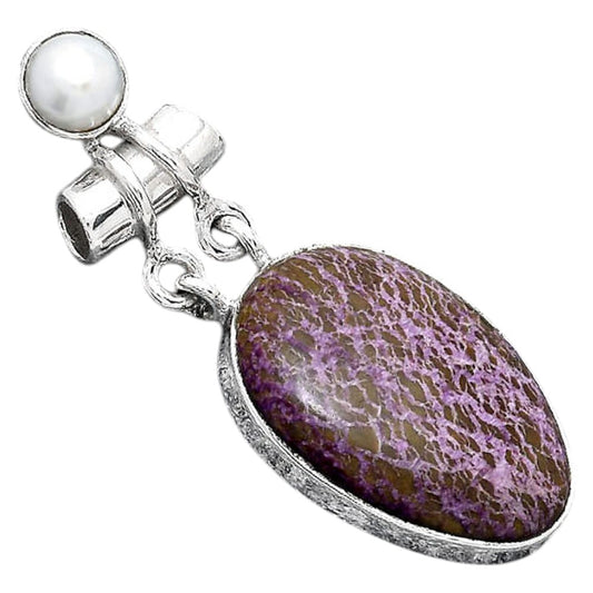 Purpurite - South Africa and Pearl Pendant P-1276 SDP155200