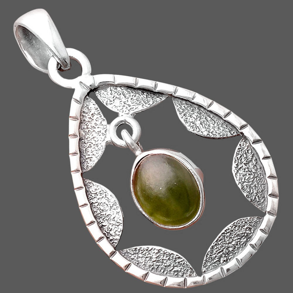 Natural Nephrite Jade - Canada Pendant P-1478 SDP155229