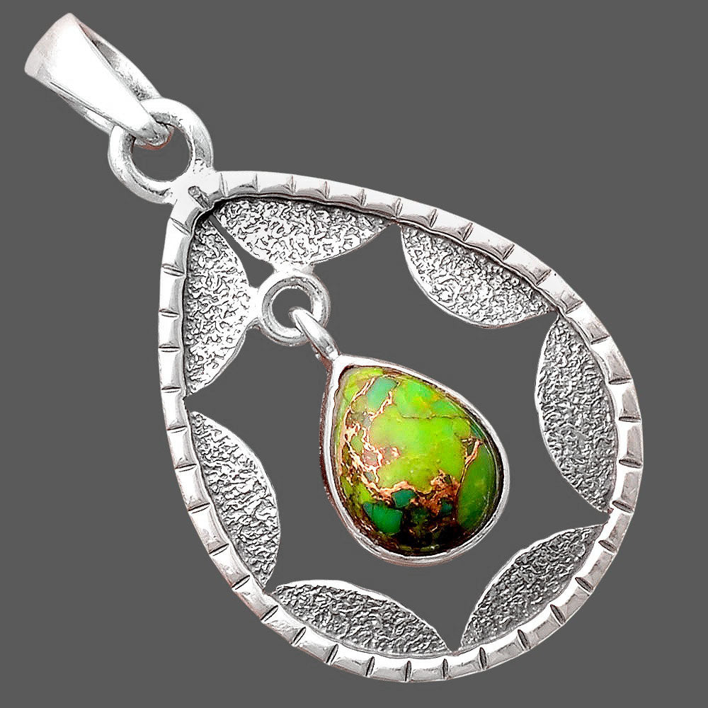 Copper Green Turquoise - Arizona Pendant P-1478 SDP155232