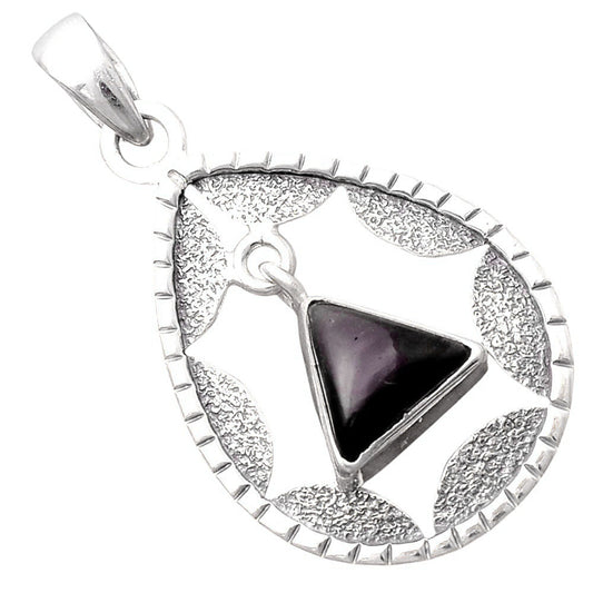 Natural Tektite Cab - Greek Pendant P-1478 SDP155233