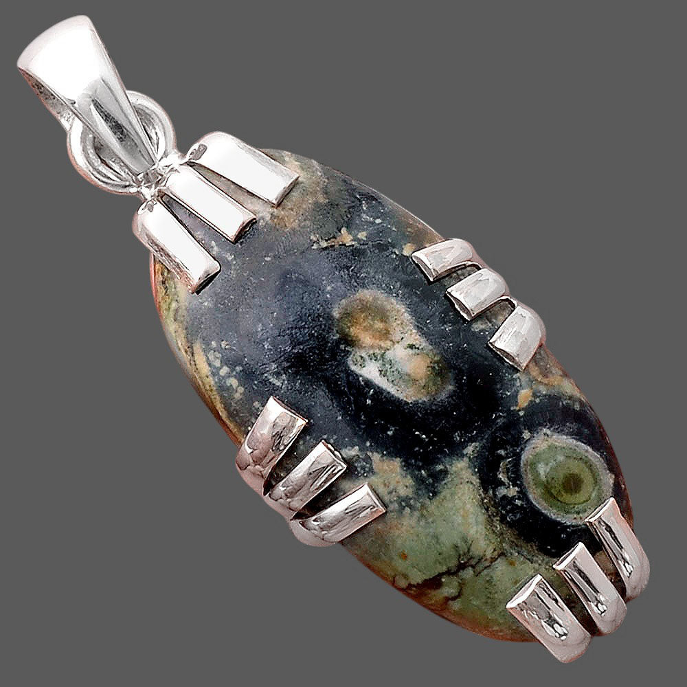 Natural Star Galaxy Jasper Pendant P-1564 SDP155256