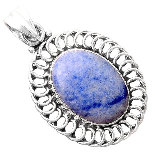 Natural Dumortierite Quartz Pendant P-1476 SDP155281