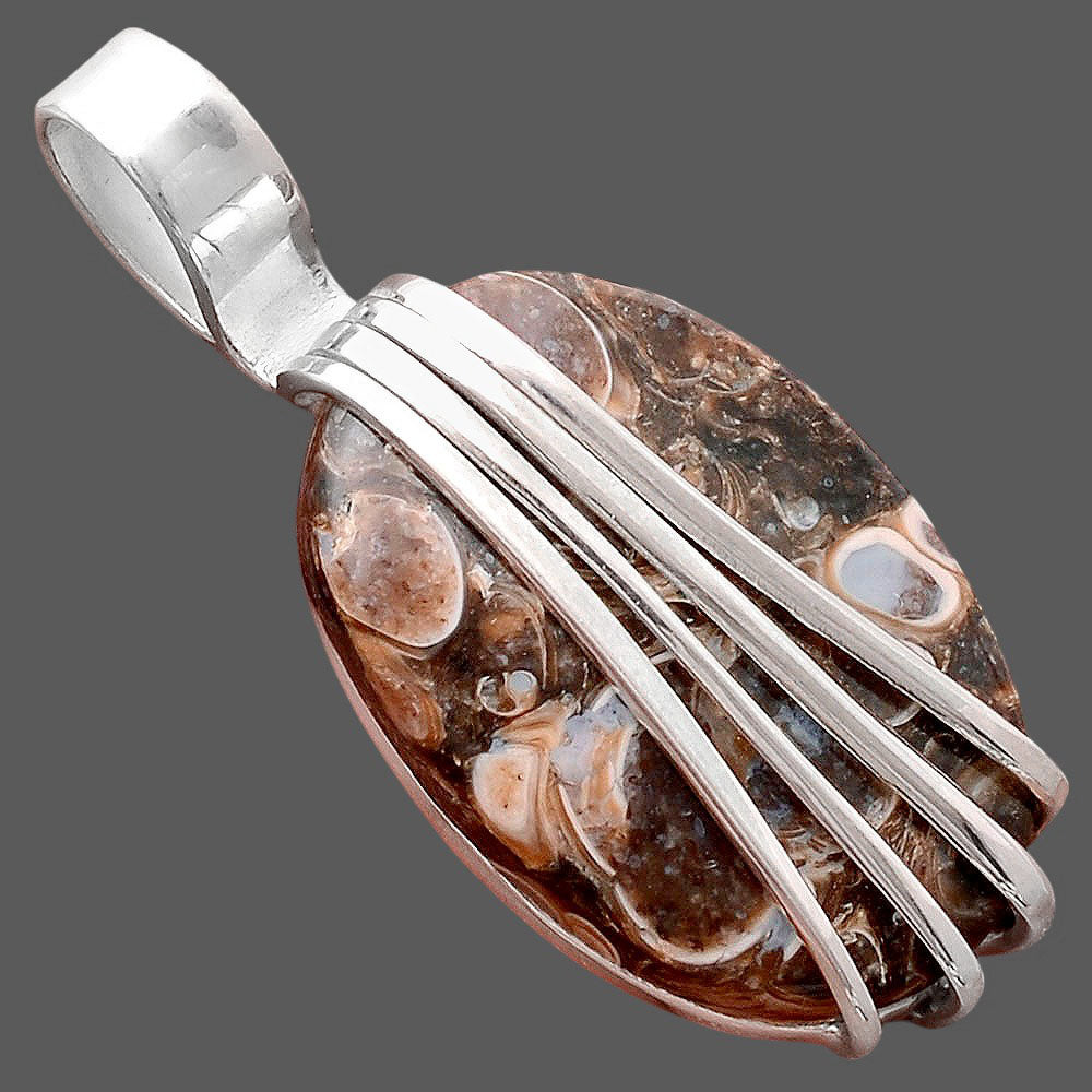 Natural Turtella Jasper - USA Pendant P-1302 SDP155289