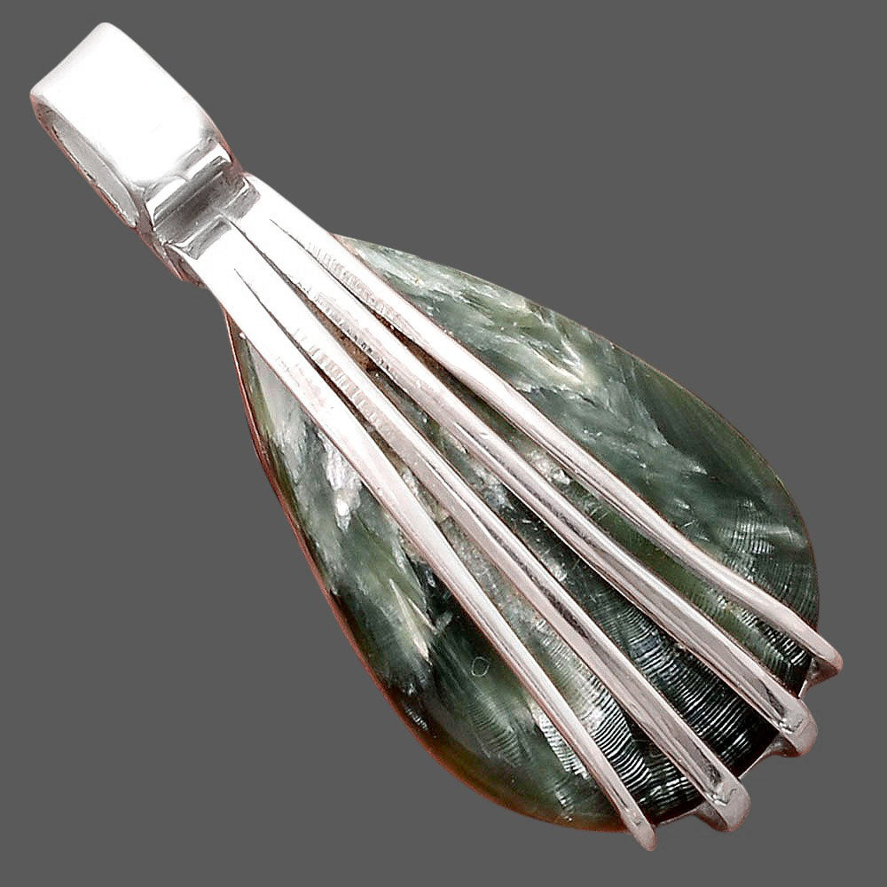 Natural Russian Seraphinite Pendant P-1302 SDP155292
