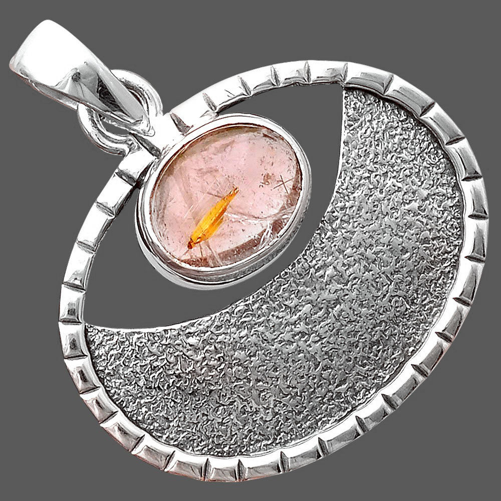 Natural Golden Rutile Pendant P-1630 SDP155324