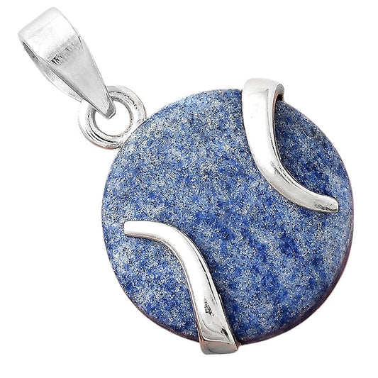 Natural Dumortierite Quartz Pendant P-1560 SDP155379