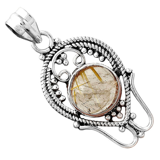 Natural Golden Rutile Pendant P-1681 SDP155404
