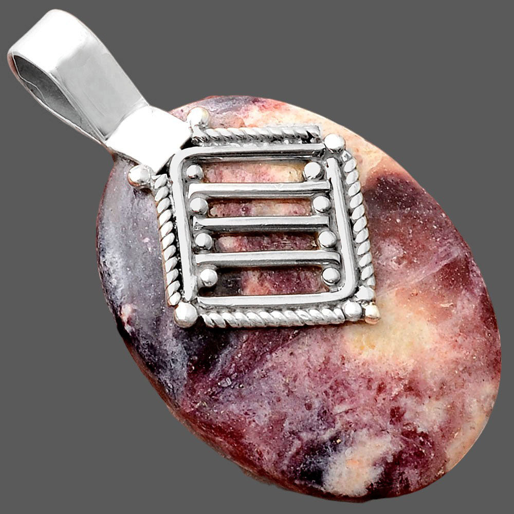 Natural Indian Blanket Jasper Pendant P-1462 SDP155528