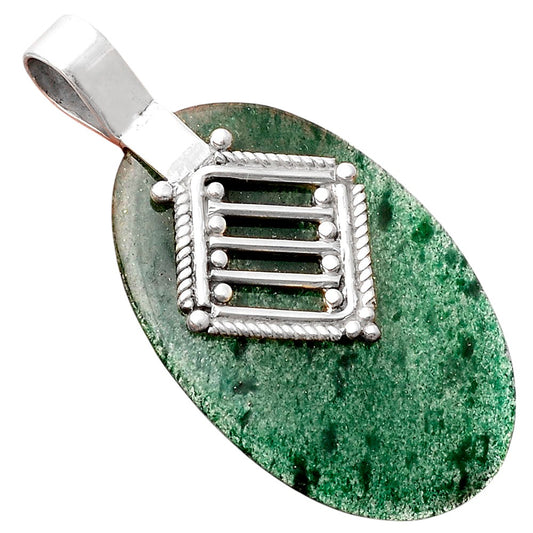 Natural Green Aventurine Pendant P-1462 SDP155535