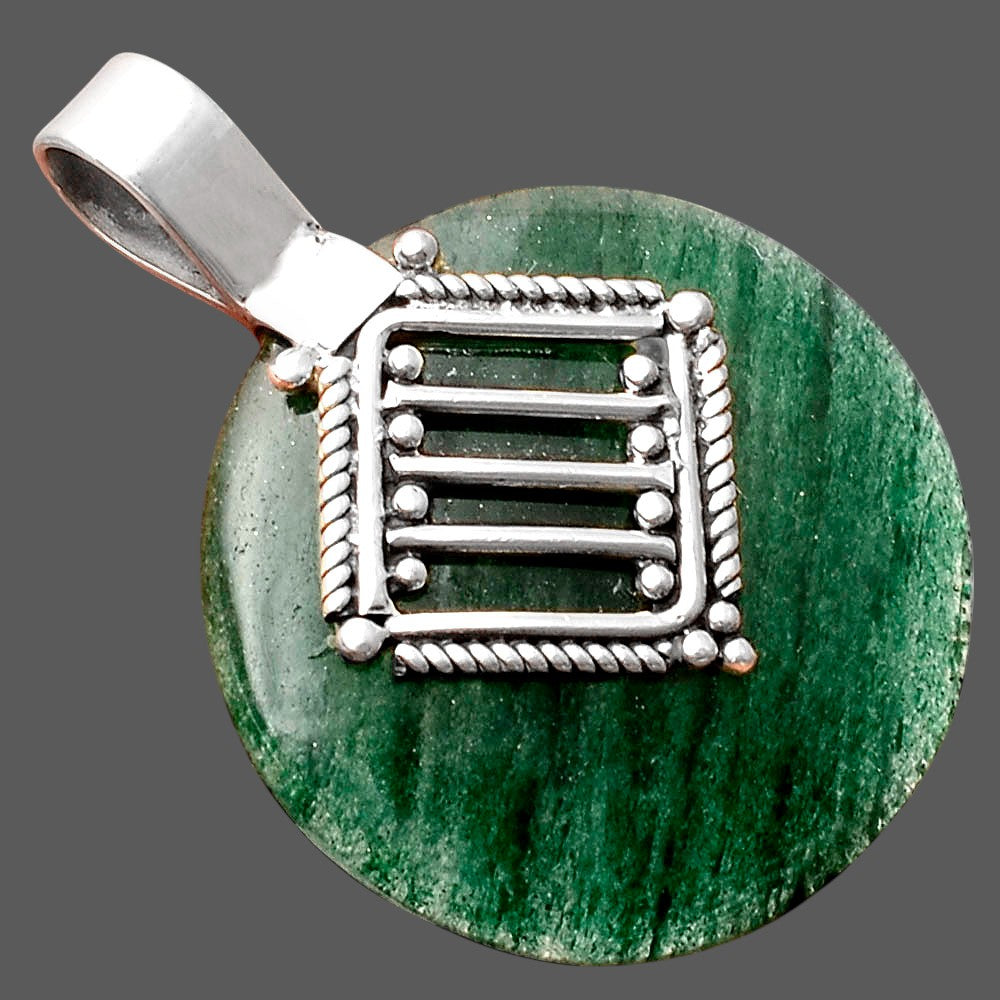 Natural Green Aventurine Pendant P-1462 SDP155542