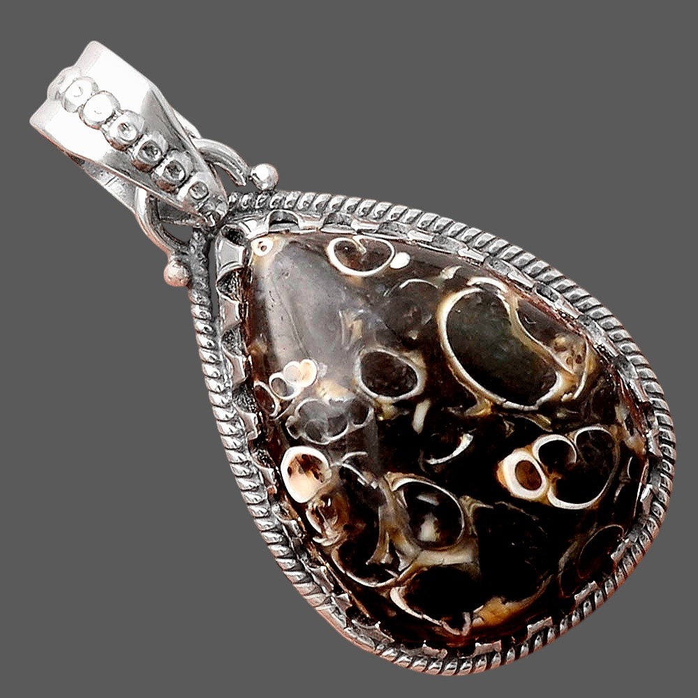 Natural Turtella Jasper - USA Pendant P-1515 SDP155558