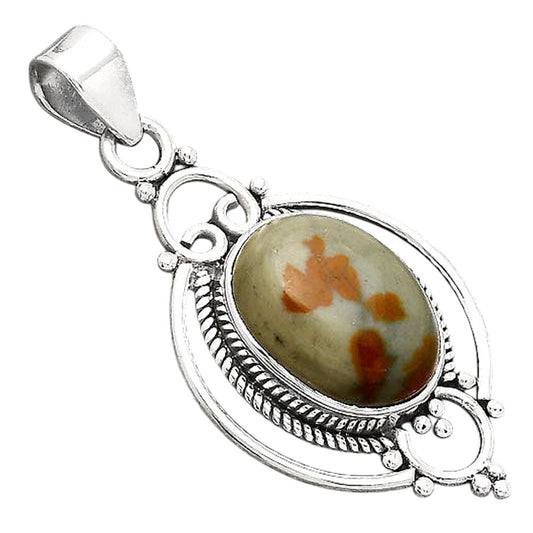 Natural Rocky Butte Picture Jasper Pendant P-1445 SDP155625