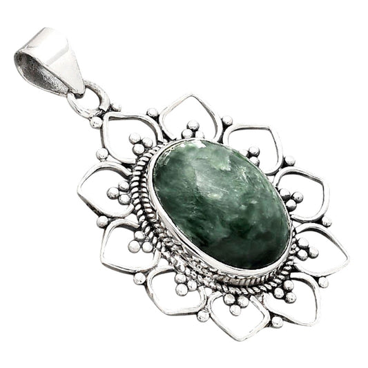 Natural Russian Seraphinite Pendant P-1699 SDP155637