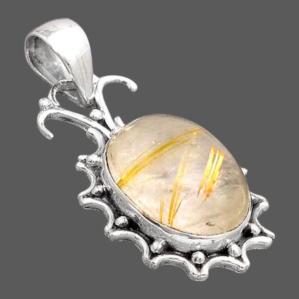 Natural Golden Rutile Pendant P-1249 SDP155763