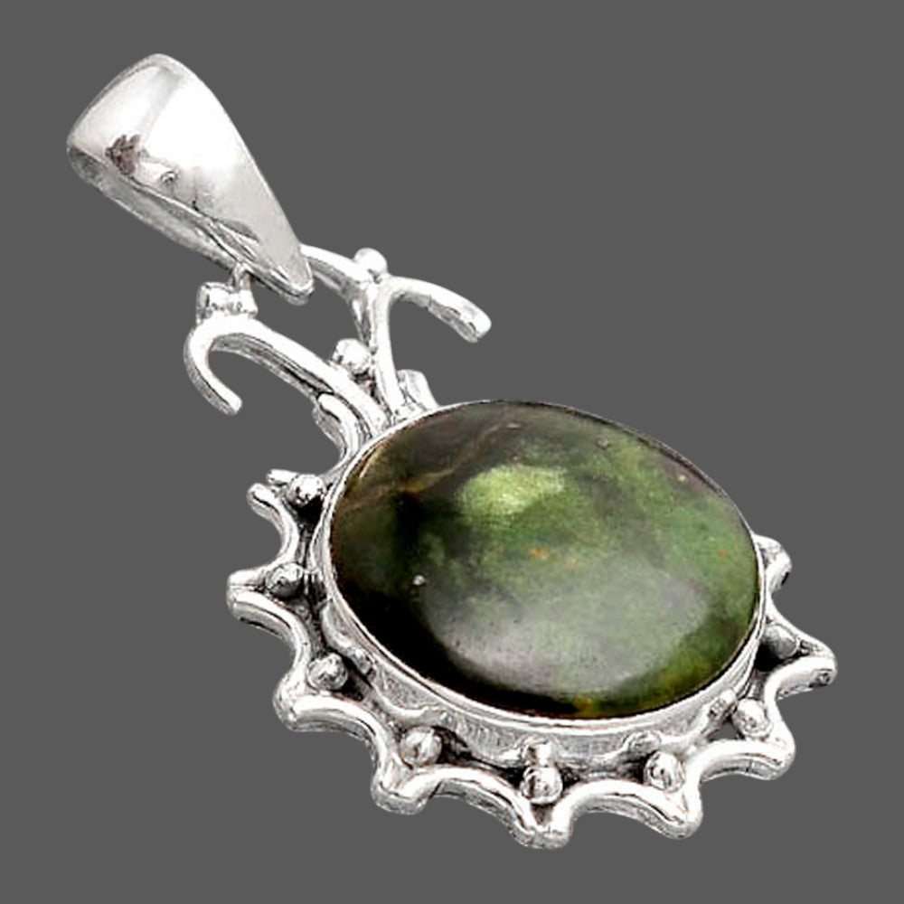 Natural Turkish Rainforest Chrysocolla Pendant P-1249 SDP155766