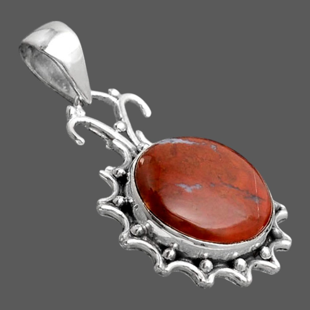 Natural Red Moss Agate Pendant P-1249 SDP155781