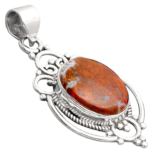 Natural Red Moss Agate Pendant P-1569 SDP155799