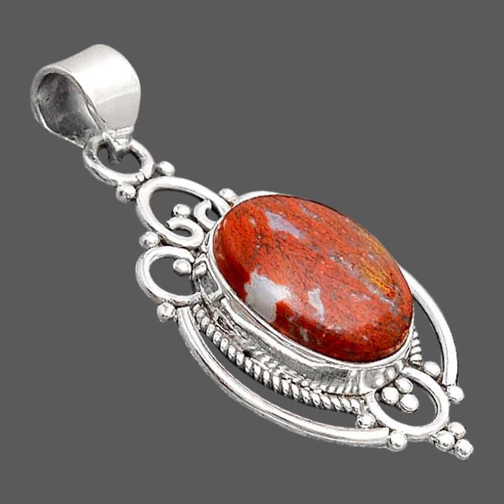 Natural Red Moss Agate Pendant P-1569 SDP155800