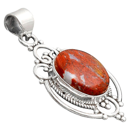 Natural Red Moss Agate Pendant P-1569 SDP155800