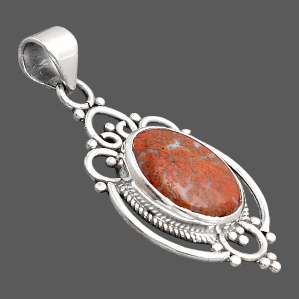 Natural Red Moss Agate Pendant P-1569 SDP155807