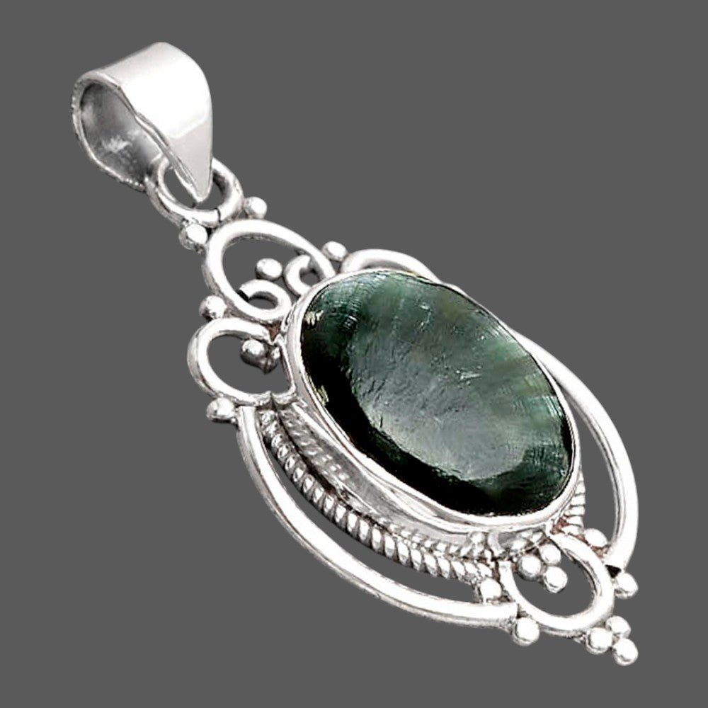 Natural Russian Seraphinite Pendant P-1569 SDP155810