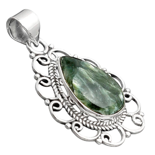 Natural Russian Seraphinite Pendant P-1699 SDP155824