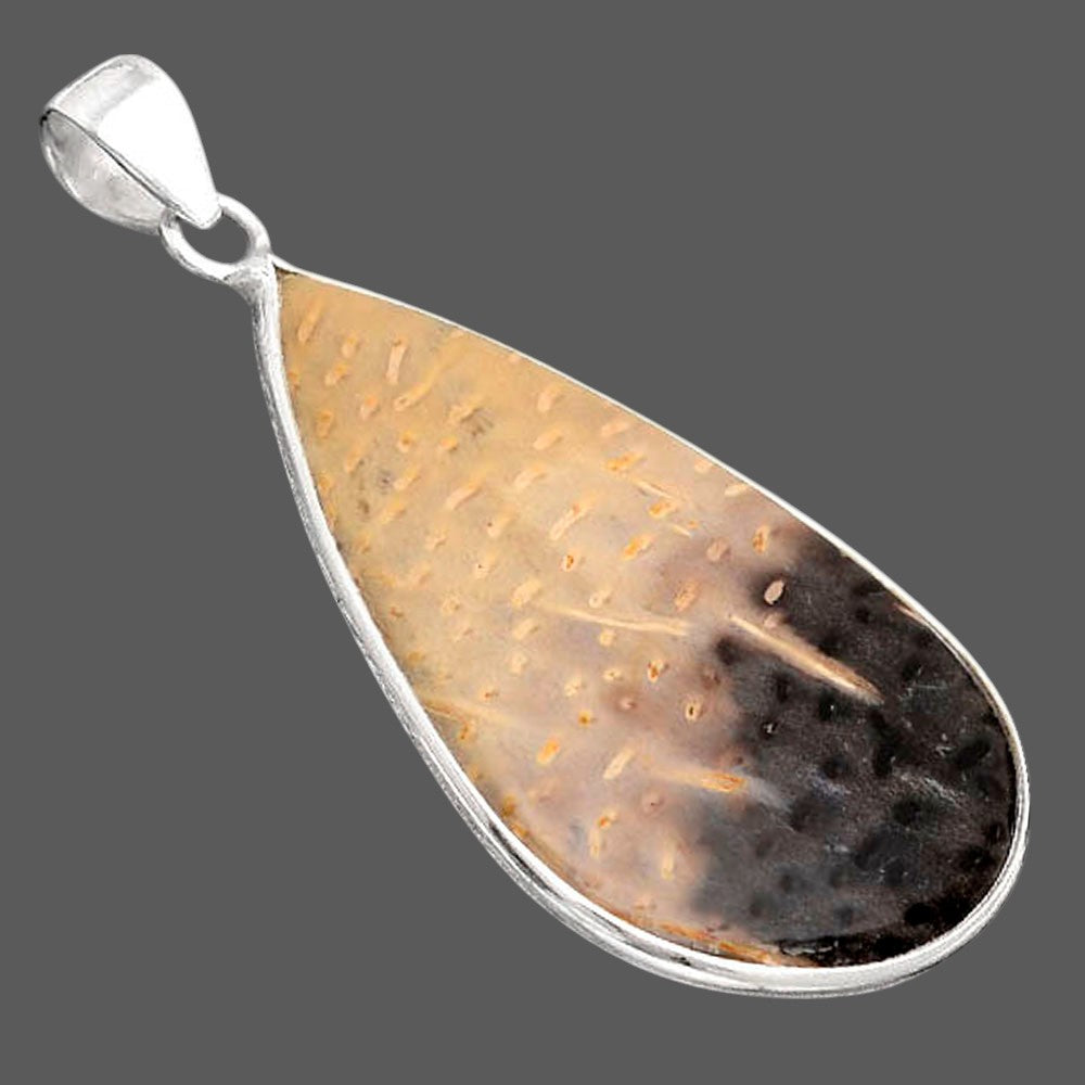 Natural Root Plume Agate Pendant P-1001 SDP155833