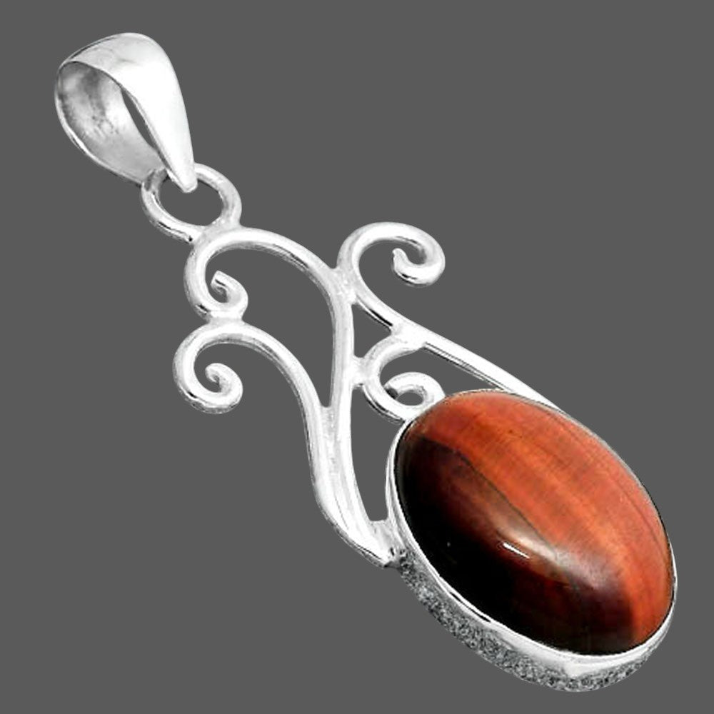 Natural Red Tiger Eye Pendant P-1358 SDP155857