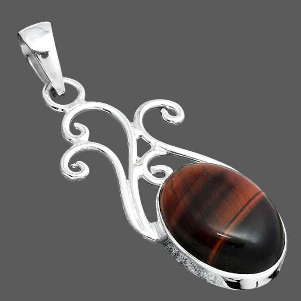 Natural Red Tiger Eye Pendant P-1358 SDP155862