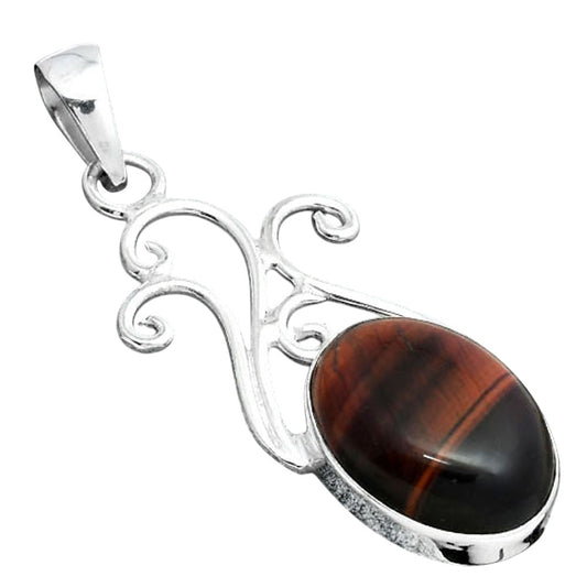 Natural Red Tiger Eye Pendant P-1358 SDP155862