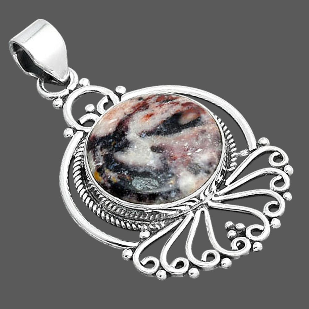 Natural Indian Blanket Jasper Pendant P-1544 SDP155887