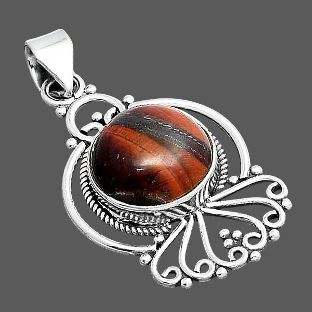 Natural Red Tiger Eye Pendant P-1544 SDP155896