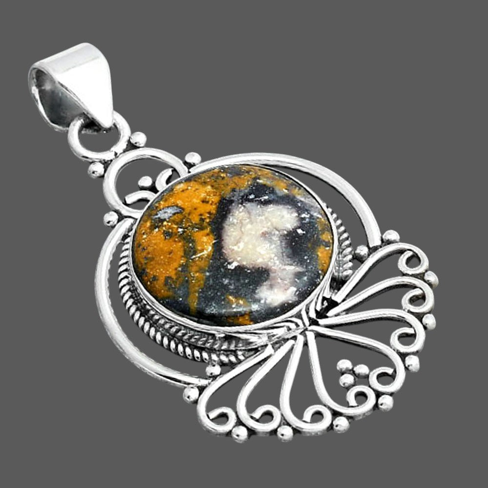 Natural Indian Blanket Jasper Pendant P-1544 SDP155898