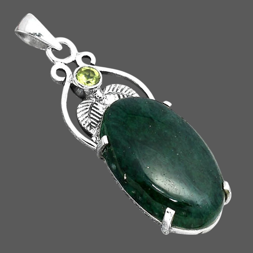 Natural Green Aventurine and Peridot Pendant P-1434 SDP155924