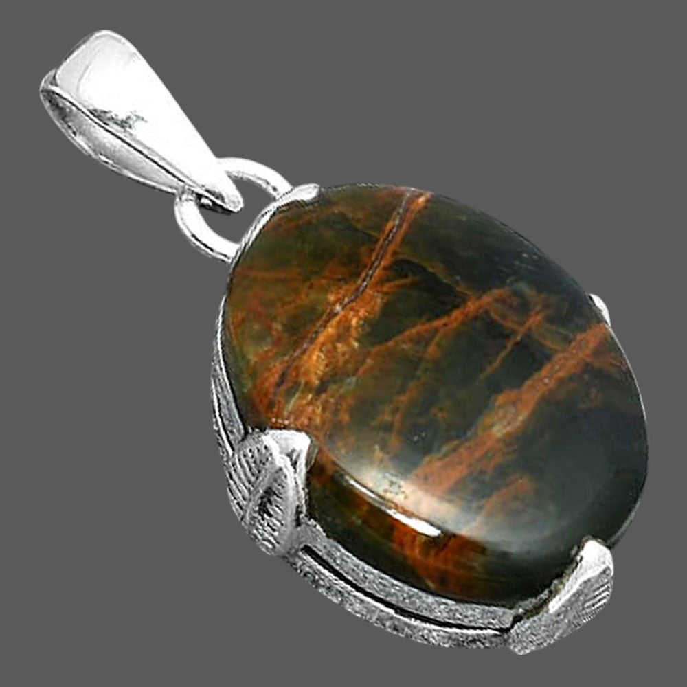 Natural Turkish Rainforest Chrysocolla Pendant P-1548 SDP155956