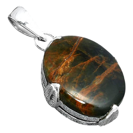 Natural Turkish Rainforest Chrysocolla Pendant P-1548 SDP155956